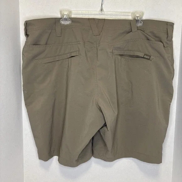 5.11 Shorts Men's 42 Brown Khaki 511 Taclite Cargo Rip Stop Utility Work Poly - Picture 2 of 4